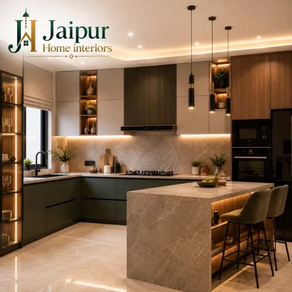 Modular kitchen and home interior design by Jaipur Home Interiors